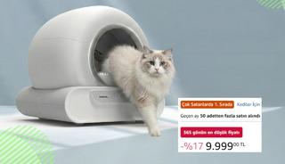Kum temizlemeye son! Haustier Kedi Tuvaleti şimdi indirimde