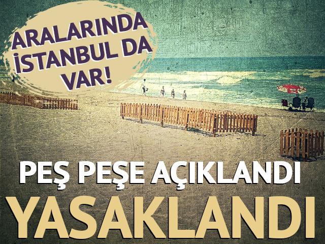 Aralarında İstanbul da var! O sahillerde denize girmek yasaklandı