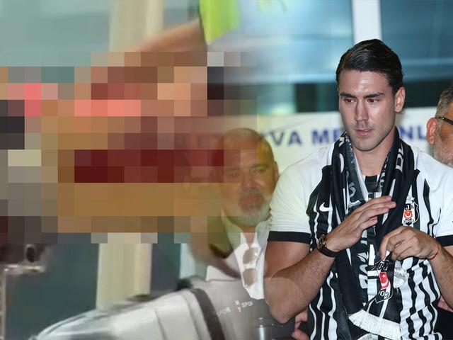 U&ccedil;ak ekibi ve karşılayanlar şaştı! Vlahovic iki kasa getirdi: G&ouml;renler g&ouml;zlerine inanamadı
