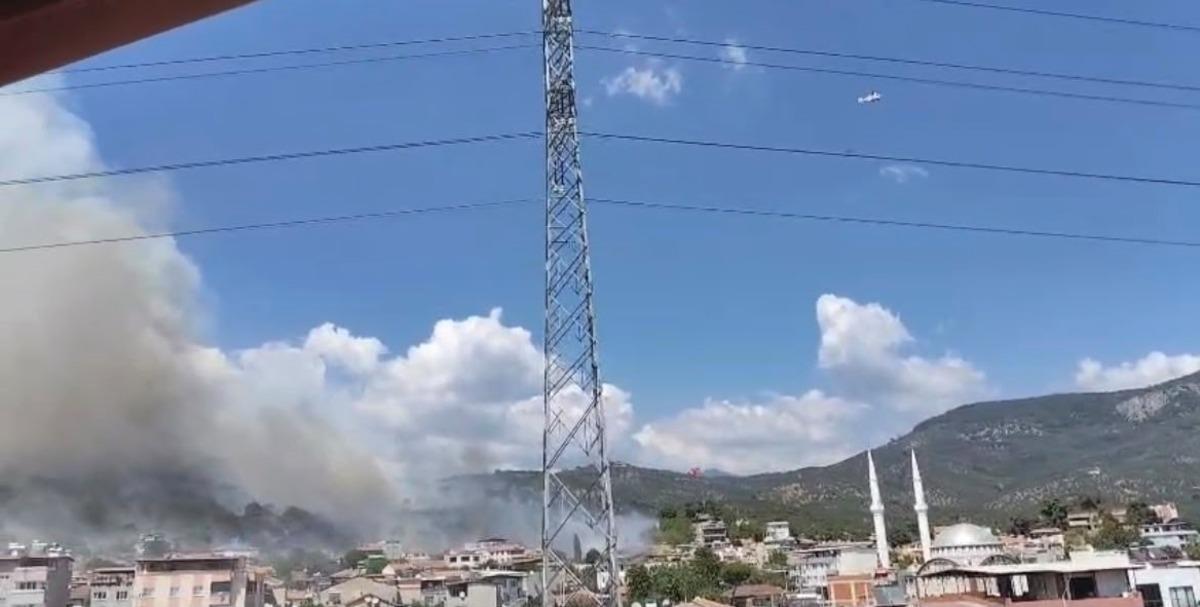 Kaz Dağları nda yangın! Rüzgar şiddetini artırdı, yerleşim yerleri tehdit altında 2