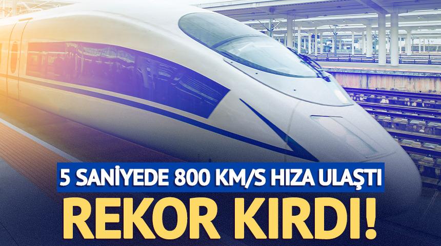 5 saniyede 800 km/s hıza ulaştı, rekor kırdı!