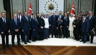Cumhurbaşkanı Erdoğan şehit ailelerini kabul etti