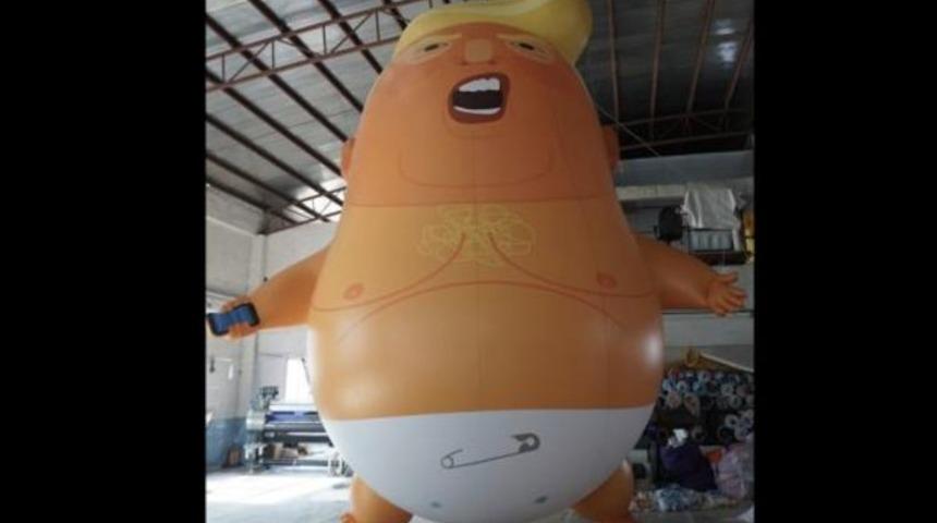 ABD Başkanı Trump'a balon bebek protestosu
