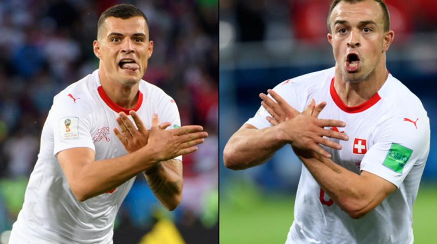 FIFA'dan Shaqiri ve Xhaka'ya ceza