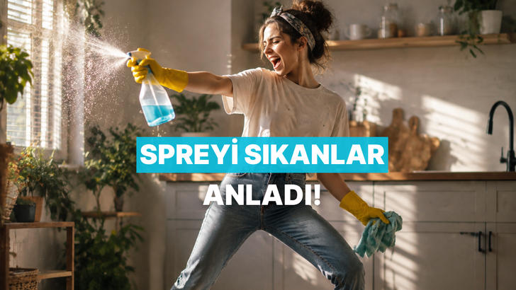 Temizlik spreyini sıktığı an enerjisi %200'e &ccedil;ıkanların &ccedil;ok iyi bildiği 10 his