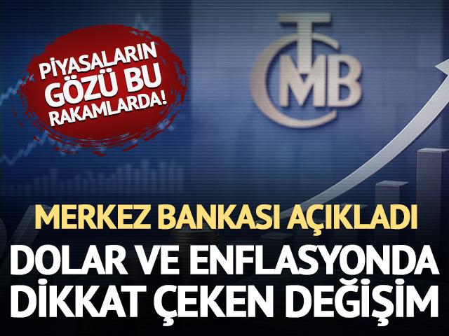Piyasaların yeni dolar ve enflasyon tahmini belli oldu! Merkez Bankası a&ccedil;ıkladı