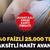 %0 faizli 3 ay taksitli 25.000 TL nakit avans