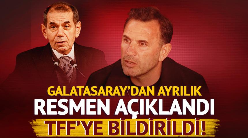 Galatasaray'da ayrılık resmileşti! TFF'ye bildirim yapıldı