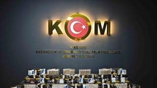 İş yerinde 15 bin 80 adet doldurulmuş makaron ele geçirildi