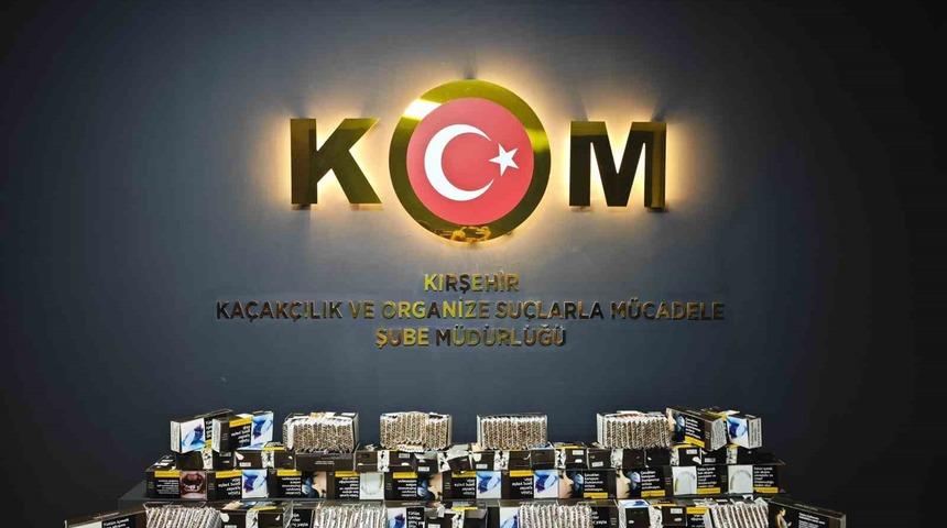 İş yerinde 15 bin 80 adet doldurulmuş makaron ele ge&ccedil;irildi