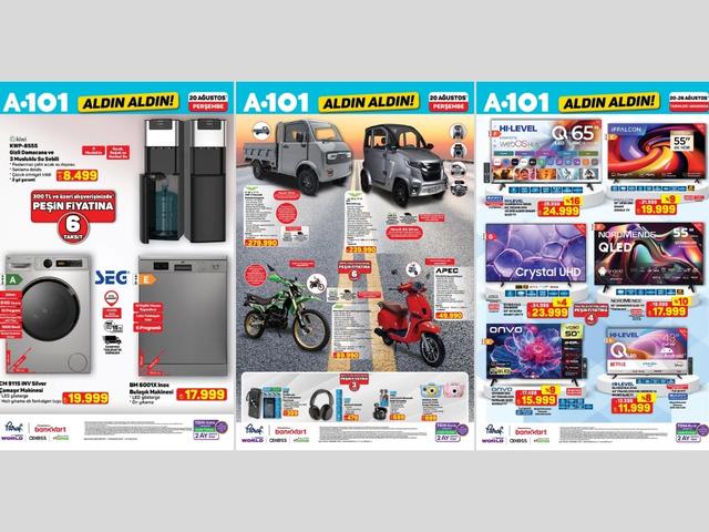 A101'e elektrikli ara&ccedil; geliyor! 20 Ağustos 2026 A101 Aldın Aldın kataloğu 