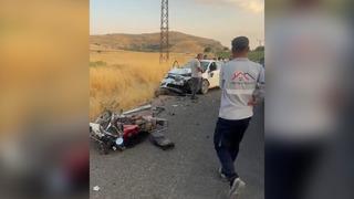 Mardin’de otomobil motosikletle çarpıştı: 2 ölü