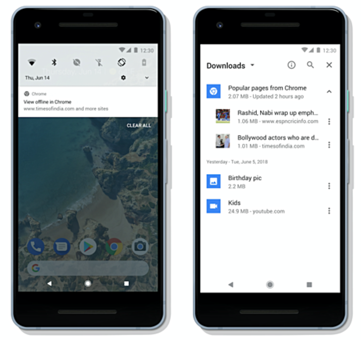 Chrome Android haberleri otomatik indirecek