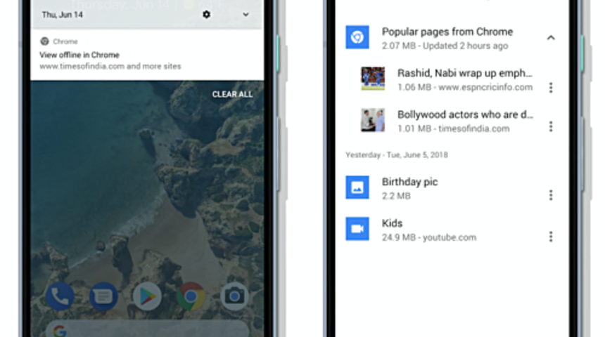 Chrome Android haberleri otomatik indirecek