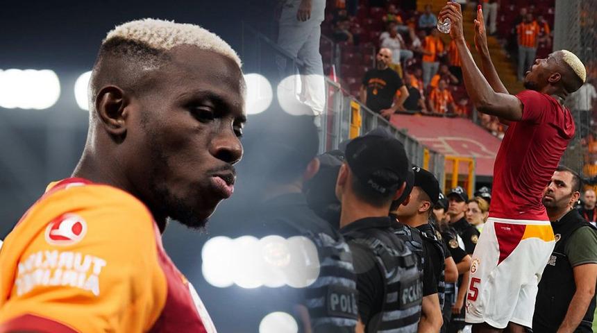 Osimhen'den beklenmedik hareket! Ma&ccedil; sonu trib&uuml;nlere koştu