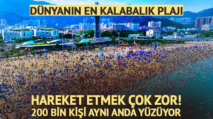 D&uuml;nyanın en kalabalık plajı
