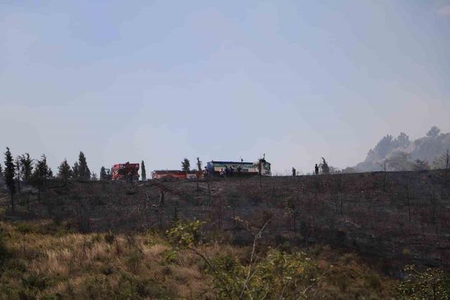 Kocaeli’deki orman yangını havadan ve karadan müdahaleyle söndürüldü 2