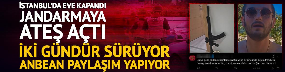  İki g&uuml;nd&uuml;r bitmedi! Eve kapanıp, jandarmaya ateş a&ccedil;tı