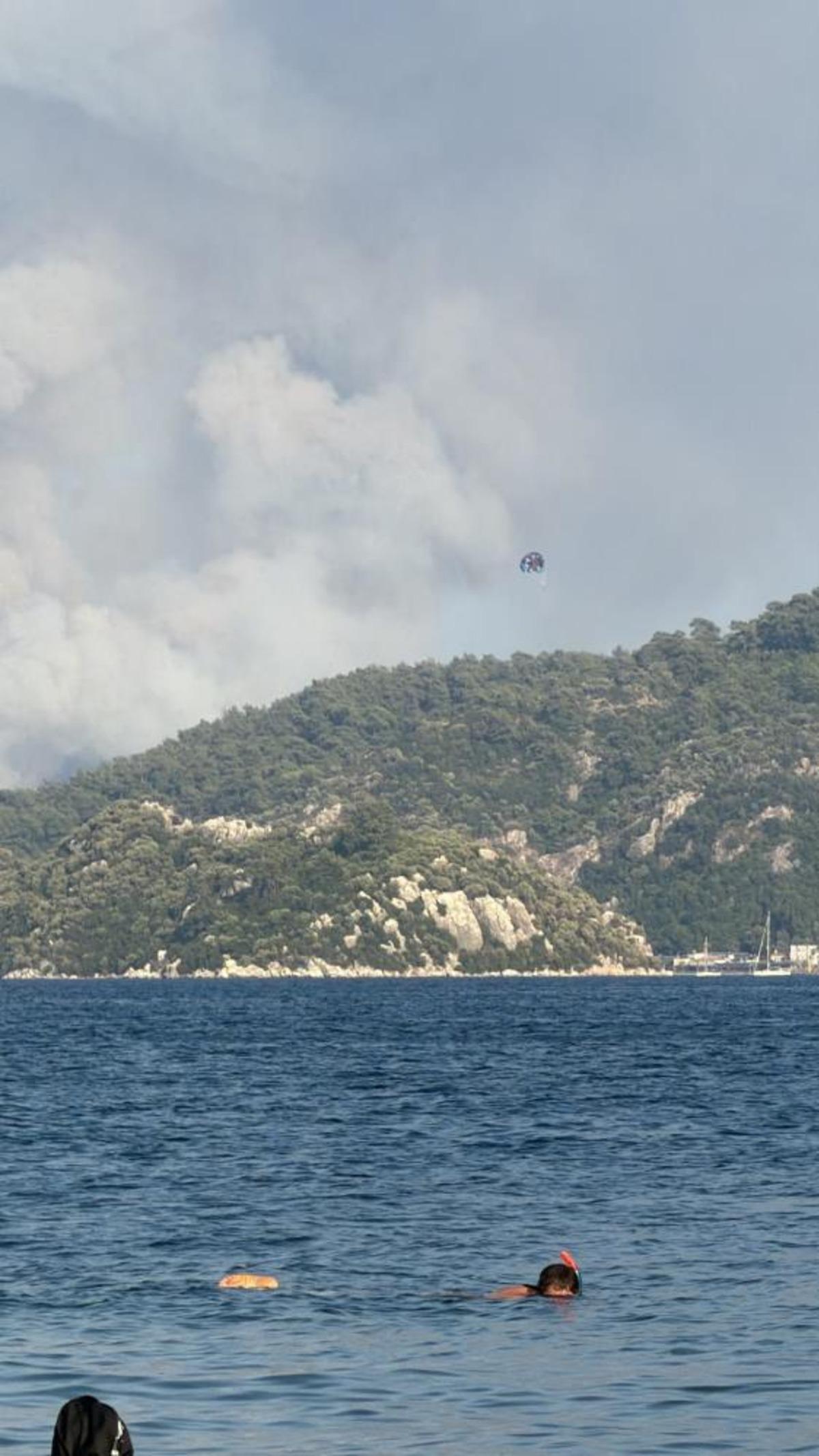 Marmaris te korkutan orman yangını 2