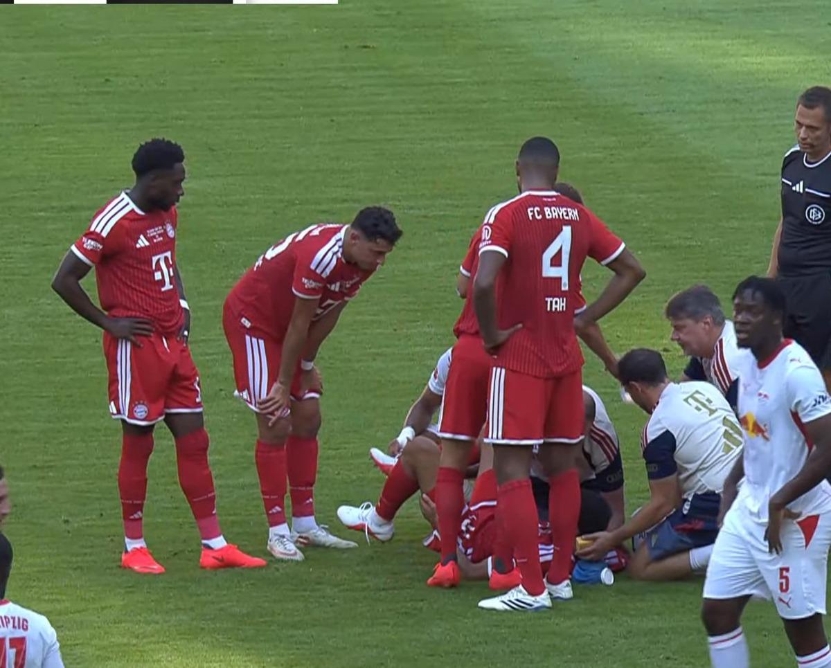 Bayern Münih te Jamal Musiala dan korkutan görüntü! 1