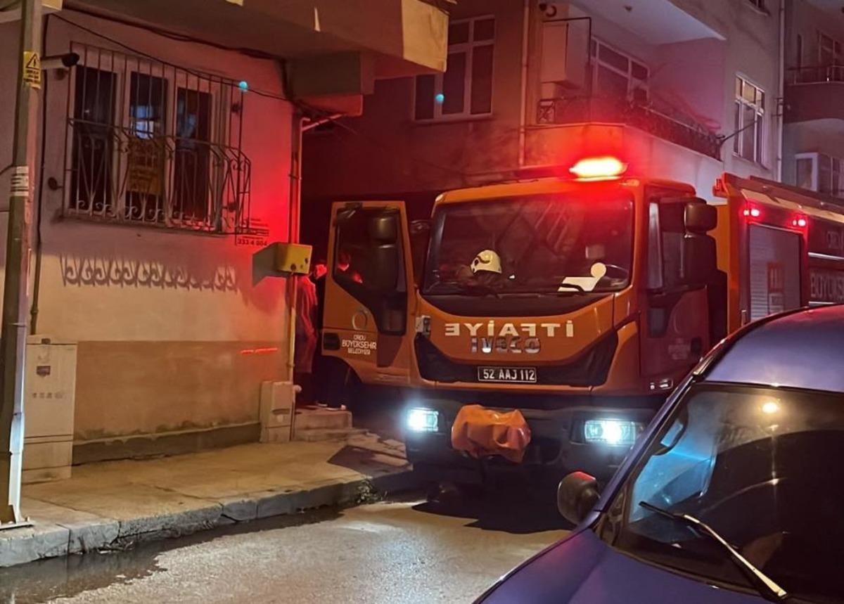 Ordu’da park halindeki motosiklette yangın 1