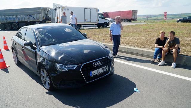 Kazada motosikletteki hamile kadın öldü, eşi yaralandı