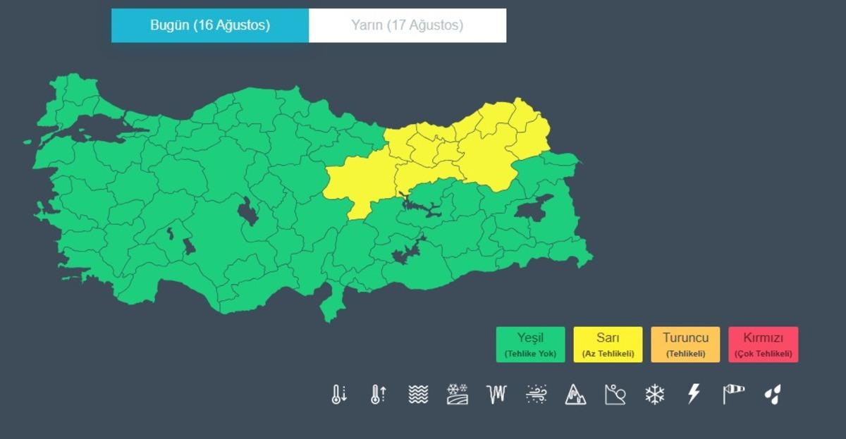 Meteoroloji sarı kodla uyardı! 11 ilde sağanak yağış 2