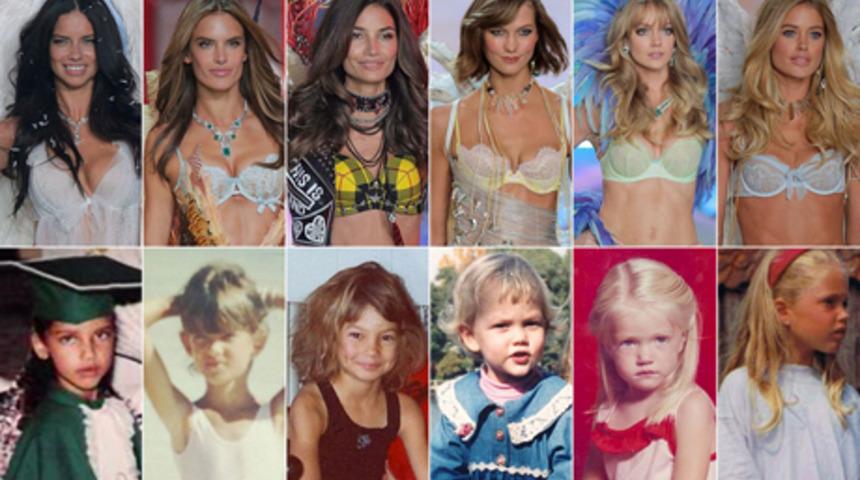 Victoria's Secret modellerinin &ccedil;ocukluk halleri