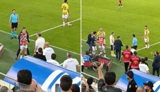 Fenerbah&ccedil;e'de Kerem Akt&uuml;rkoğlu deliye d&ouml;nd&uuml;! Saha kenarında &ccedil;ıldırdı