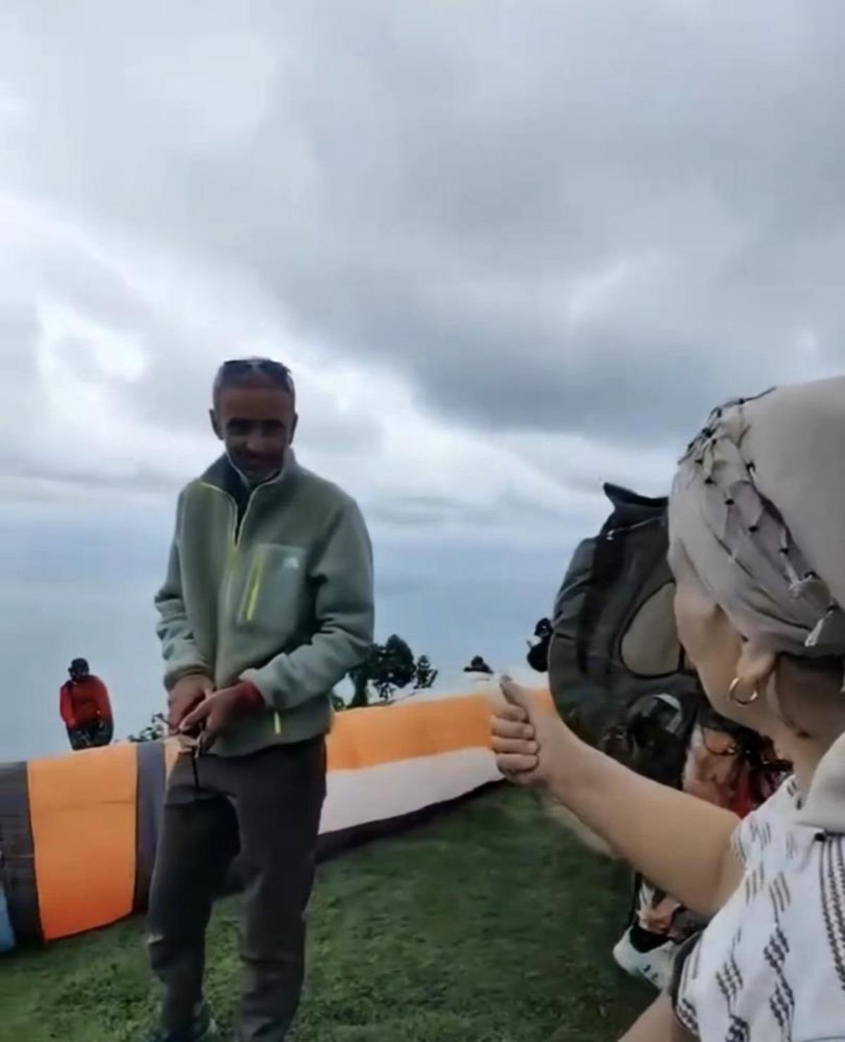 Karadenizli kadınların yamaç paraşütü şaşkınlığı 1