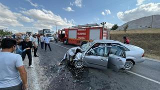 Çorum'da otomobiller çarpıştı: 7 yaralı