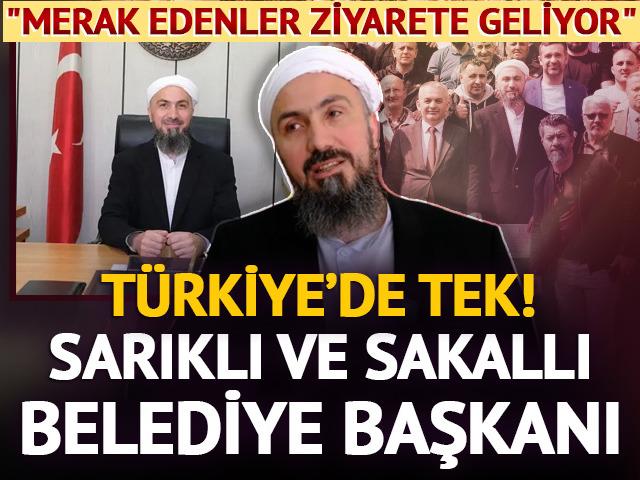 T&uuml;rkiye'de tek! Belediye Başkanı &Ccedil;oruhlu: "Sarık işimi yapmama engel değil"