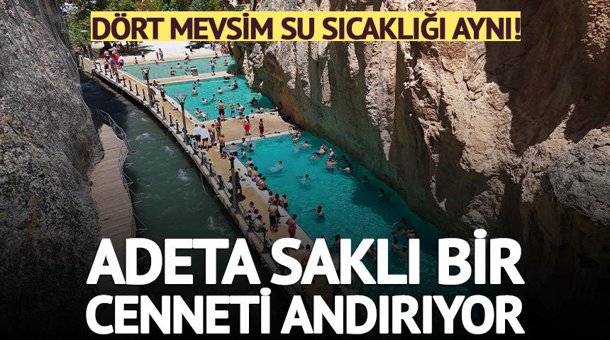 D&ouml;rt mevsim su sıcaklığı aynı! Adeta saklı bir cenneti andırıyor