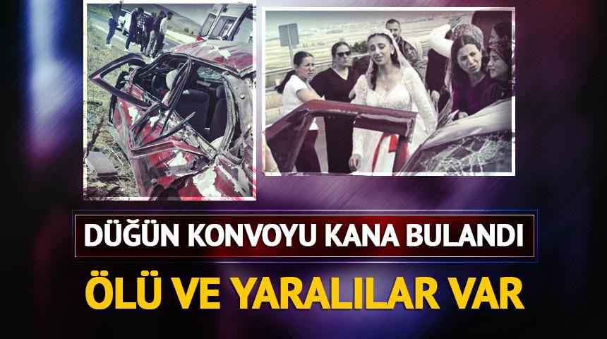 D&uuml;ğ&uuml;n konvoyunda felaket: 2 &ouml;l&uuml; 4 yaralı
