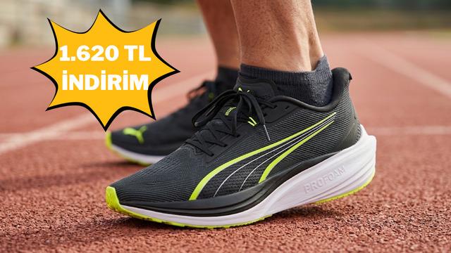 Yumuşak yastıklama ve güçlü zemin tutuşu: PUMA Darter Pro indirimde