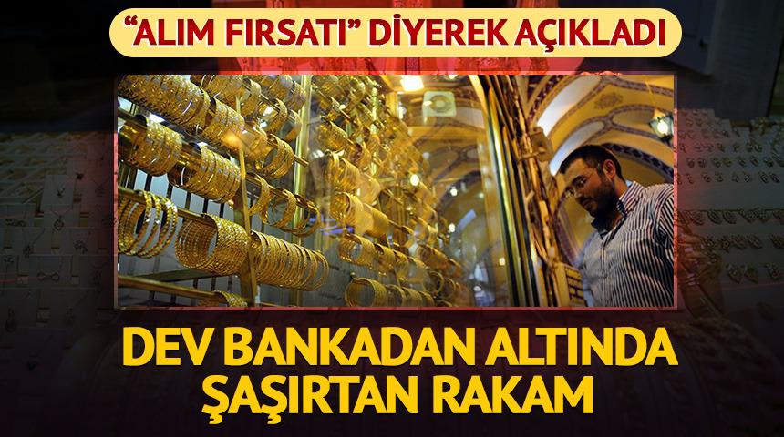 Dev banka altında "alım fırsatı" diyerek hedefini a&ccedil;ıkladı!