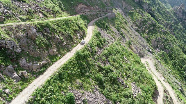 Bayburt- Trabzon sınırında 'dünyanın en tehlikeli yolu'