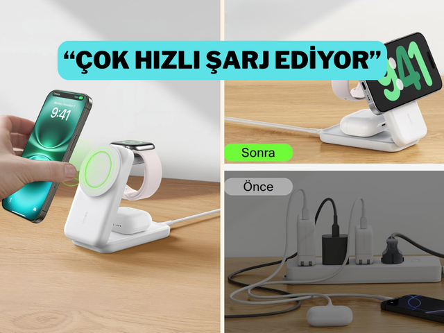 Kablo karmaşasından kurtulun: Belkin Şarj Standı indirimde!