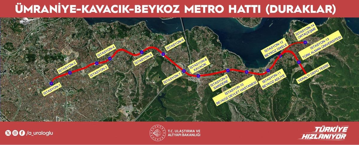 İstanbul a 3 il&ccedil;eyi birbirine bağlayacak metro: 14 istasyonlu olacak 2