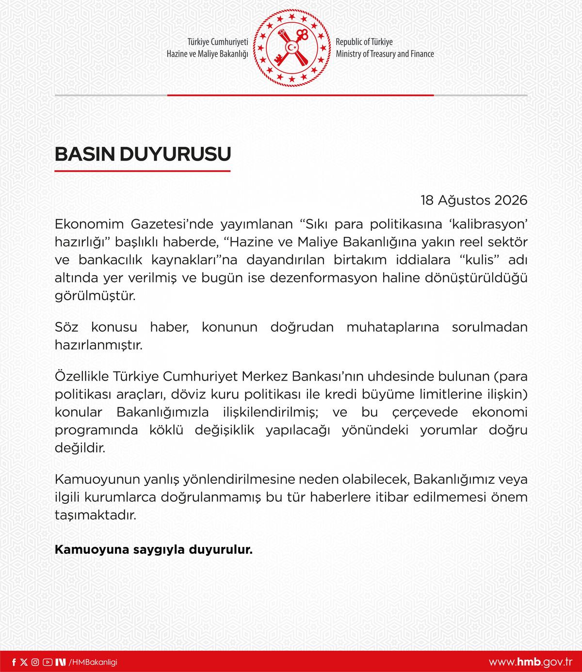 Kur ve kredi iddiası olay olmuştu! Bakanlıktan yalanlama geldi 1