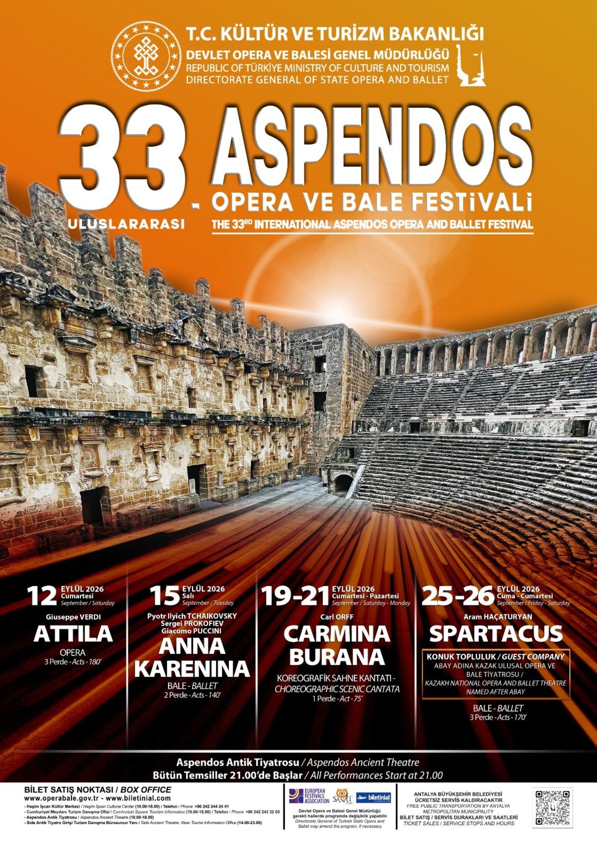 Geri sayım başladı! Aspendos’ta festival perdesi 33. kez açılıyor 1