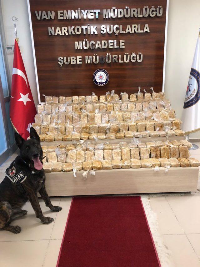 Van'da 105 kilo 270 gram eroin ele geçirildi