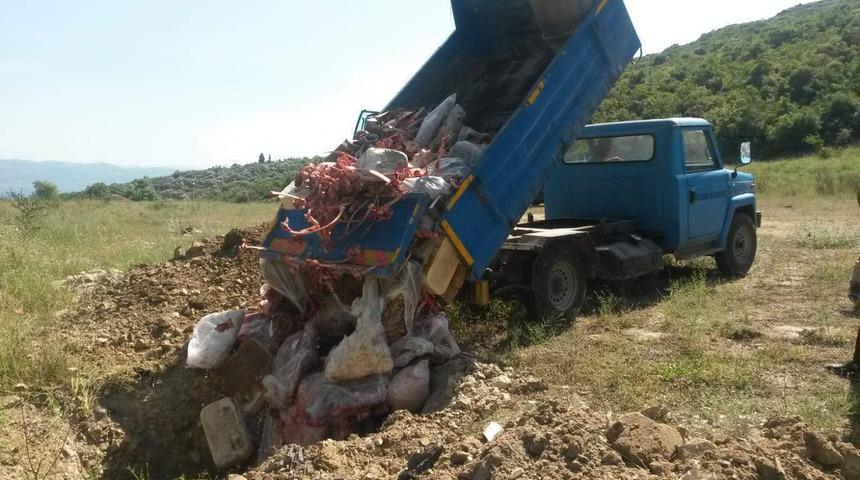 Dilovası'nda ka&ccedil;ak et operasyonu