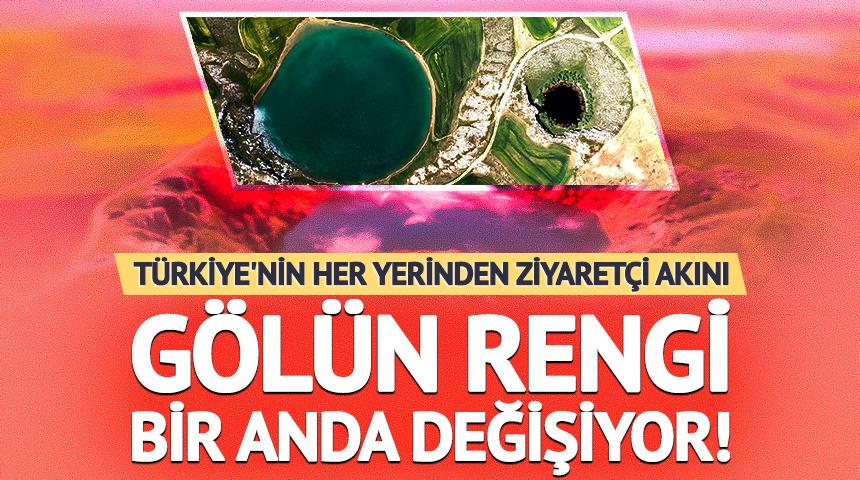 Ziyaret&ccedil;i akını: Rengi bir anda değişiyor
