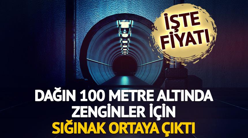 Dağın 100 metre altında zenginler i&ccedil;in sığınak ortaya &ccedil;ıktı