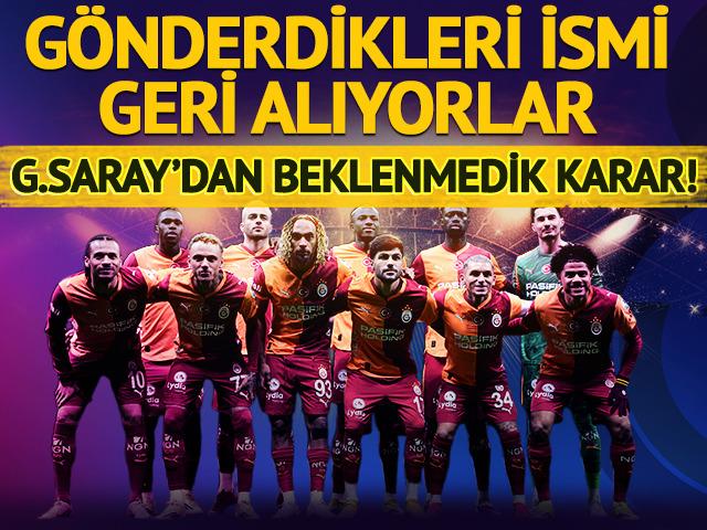 G.Saray'dan beklenmedik karar! G&ouml;nderdikleri ismi geri alıyorlar