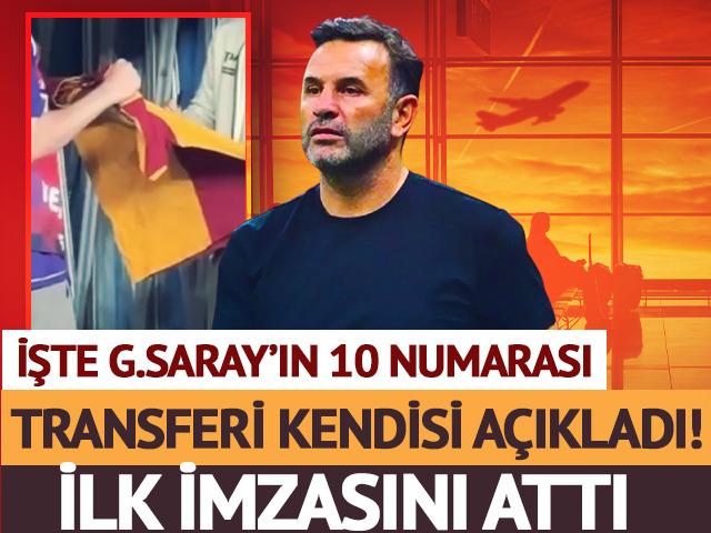Ve Galatasaray'ın yeni 10 numarası geliyor! Transferini kendisi a&ccedil;ıkladı, ilk imzasını attı
