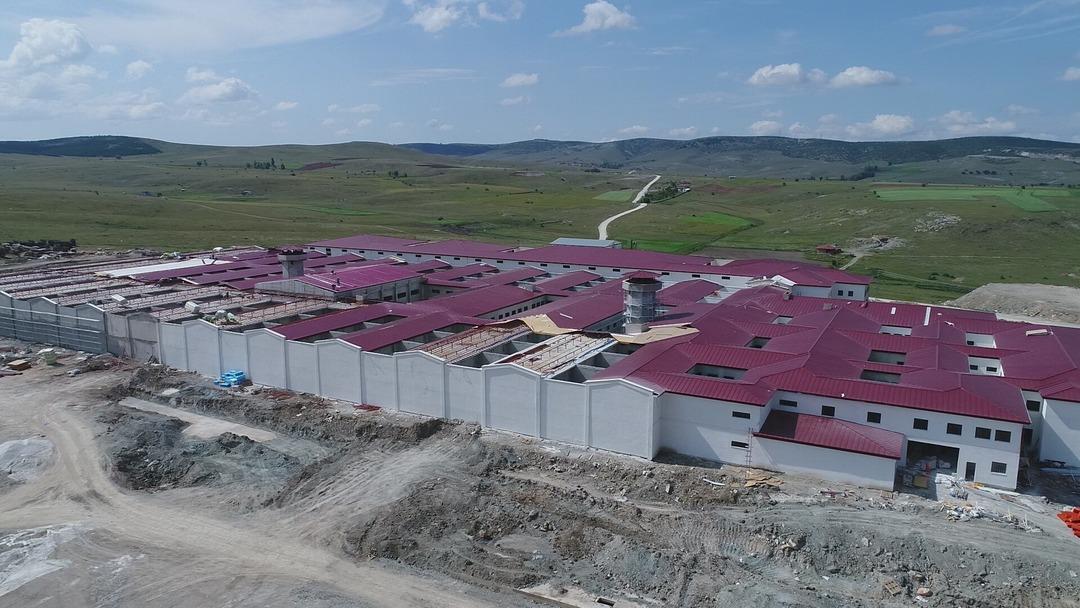 Adalet Bakanlığı tarafından inşaatına başlanılan K&uuml;tahya Cezaevi'nde sona yaklaşıldı!