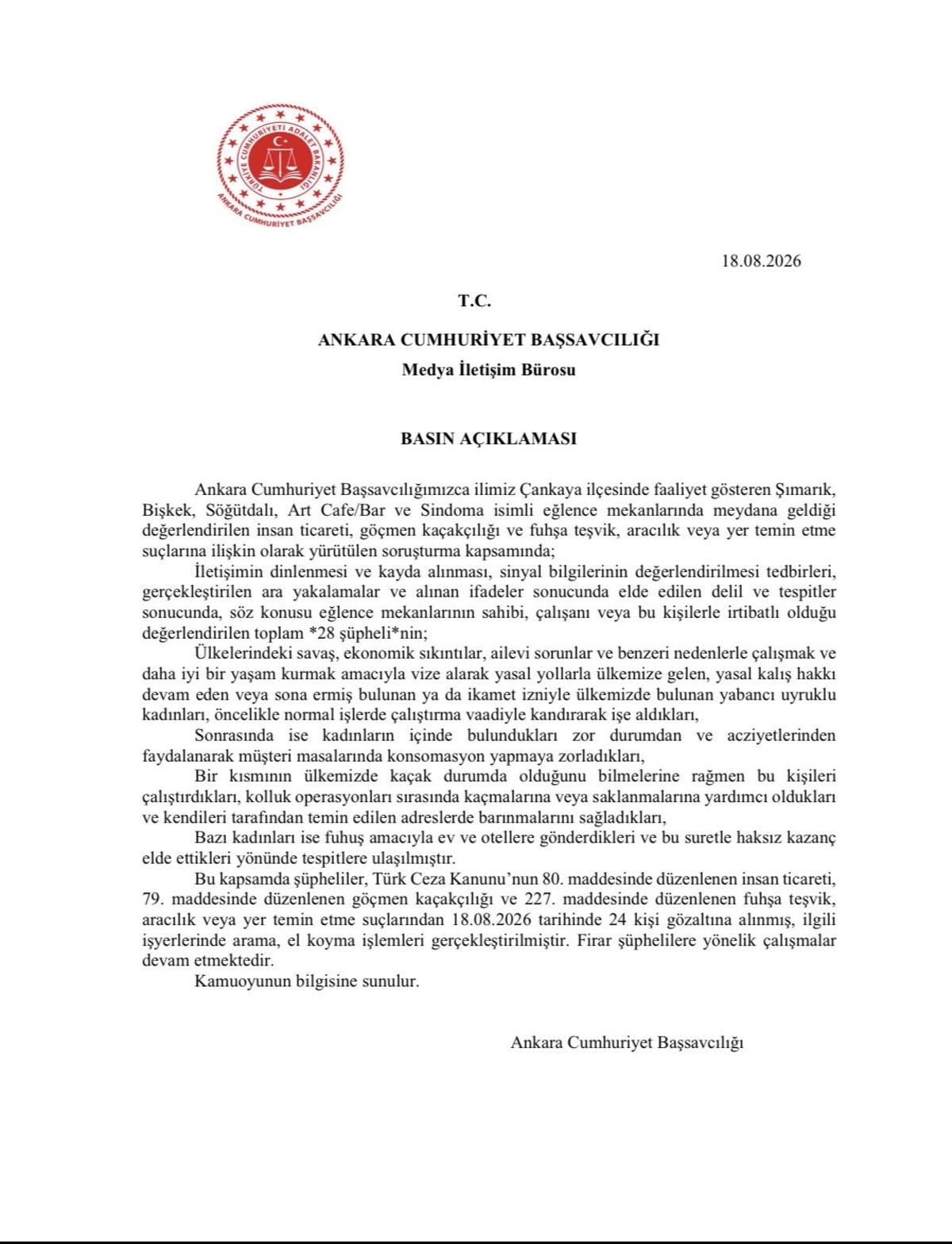 Ankara da eğlence mekanlarına y&ouml;nelik soruşturma! 24 ş&uuml;pheli g&ouml;zaltına alındı 3