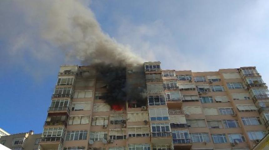 Askeri lojmanda korkutan yangın!